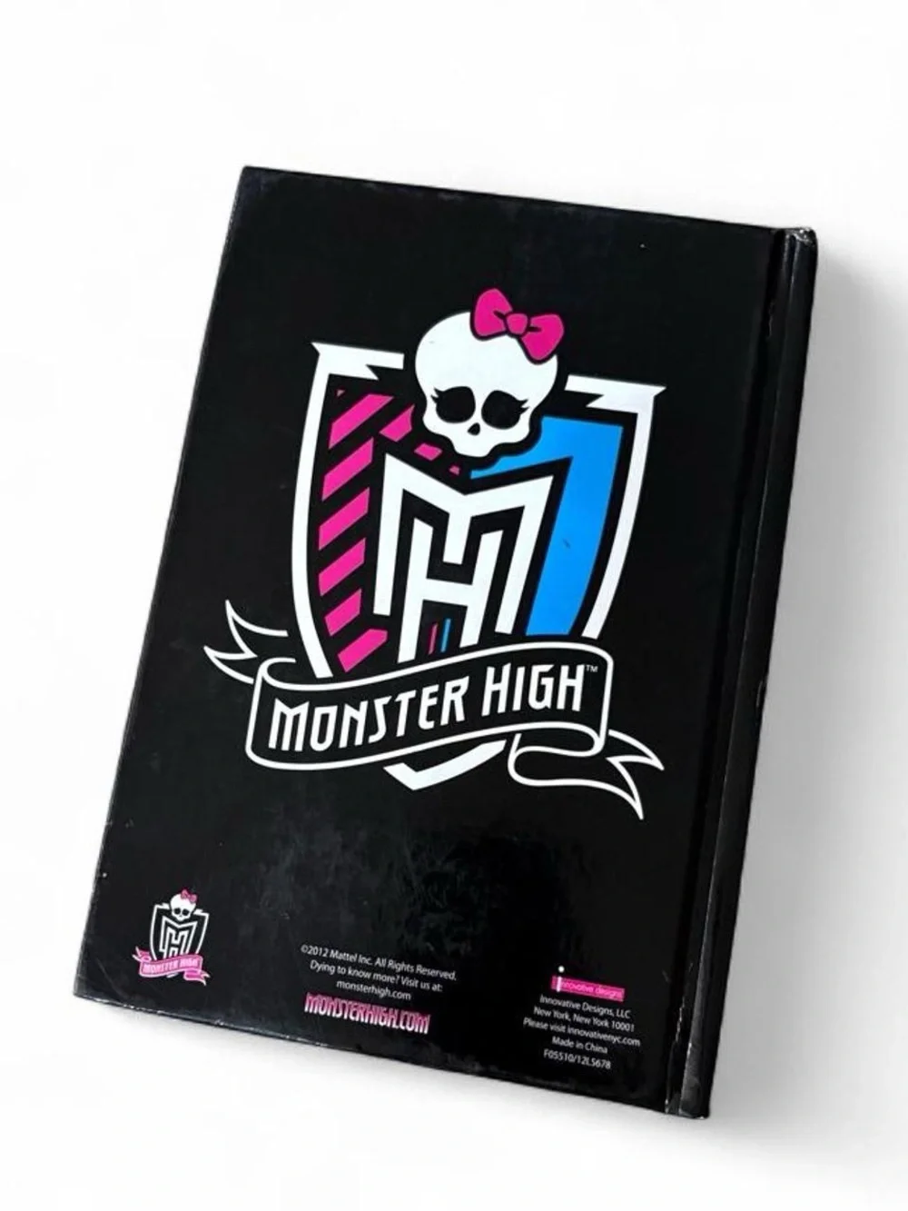 Vintage 2012 Monster High Light Up Journal Notebook UGH MAZING Hardcover Ghouls